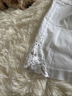 White Embroidered Hem Women's Skort
